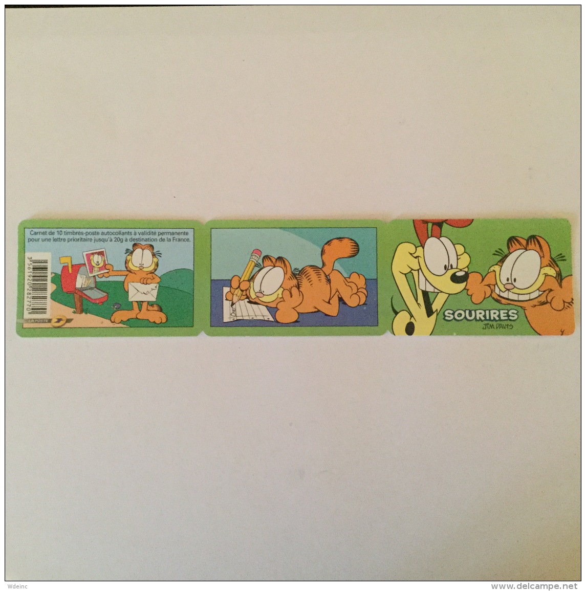 FRANCE 2008 "Sourires" Avec Le Chat Garfield Carnet Auto Adhesif Superbe Neuf/MUH YV BC194 - Autres & Non Classés