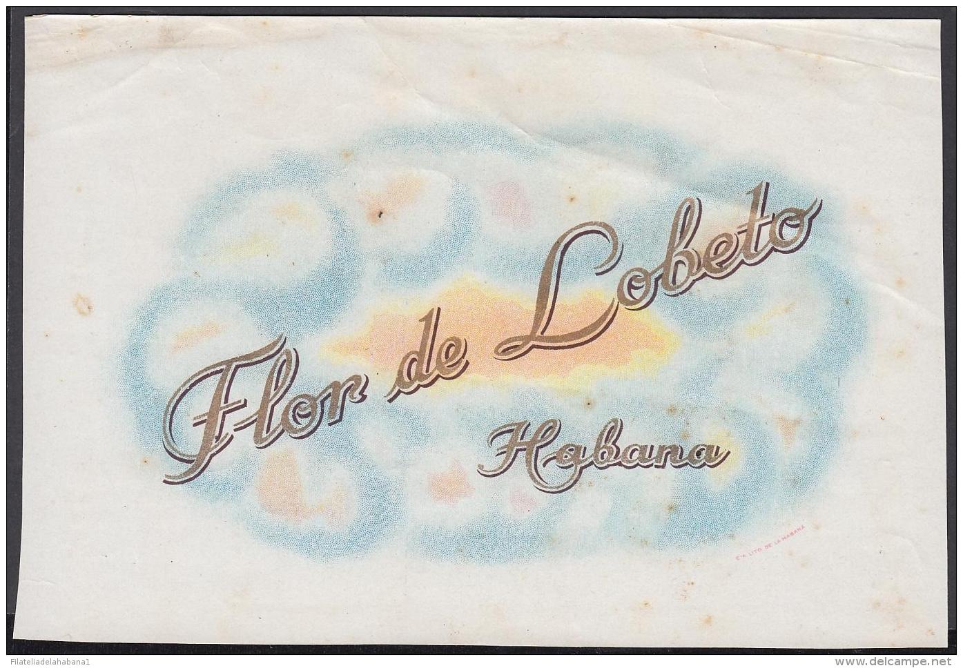 T130 CUBA SPAIN. FLOR DE LOBETO TOBACCO. HABILITACION DE TABACO. - Labels