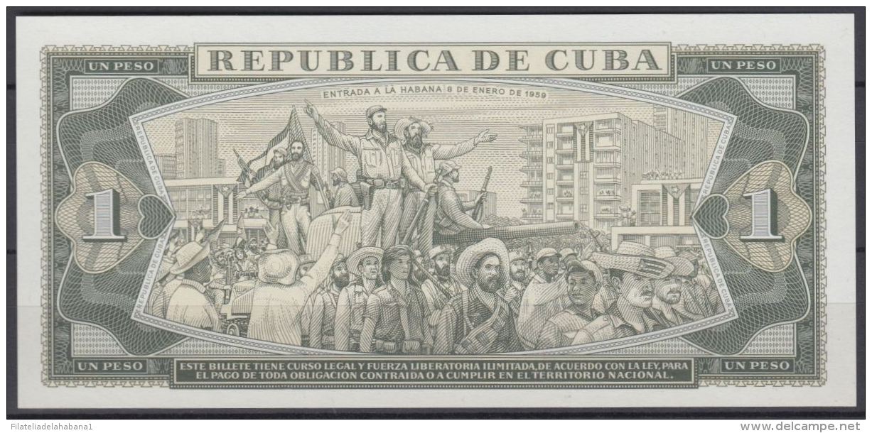 1985-BK-187 CUBA REPUBLICA. 1$ 1985 JOSE MARTI UNC. N&ordm;. 000652. - Cuba
