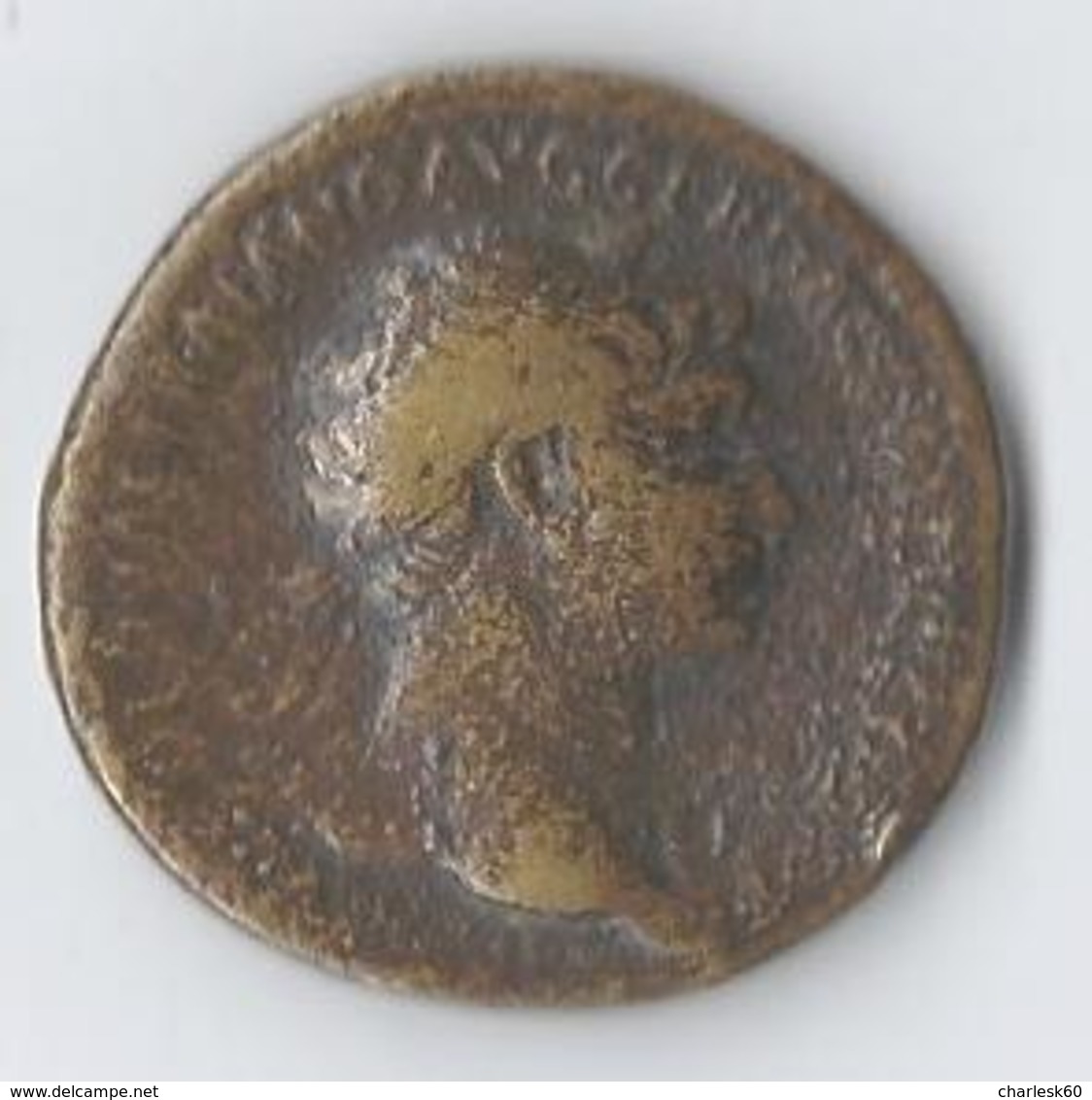 Monnaie Romaine Antoninien Sesterce Marcus Ulpius Trajanus Trajan (98 - 117) R/SPQR Optimo Principi S-C - La Dinastia Antonina (96 / 192)