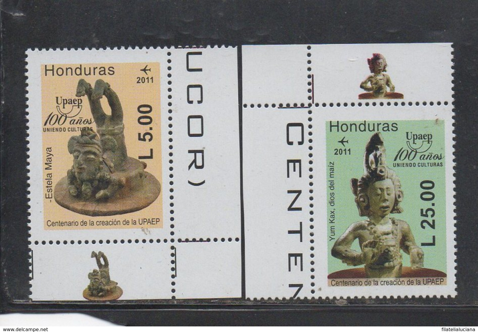 MNH Set America Upaep 2011 Honduras Prehispanic Culture - Honduras