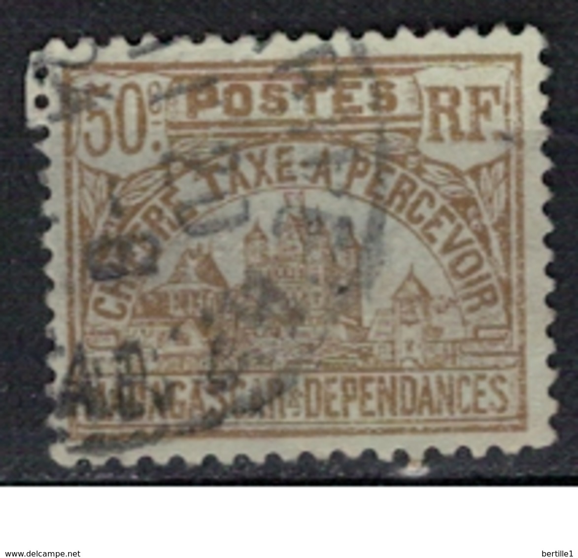 MADAGASCAR          N°  YVERT    TAXE 14        OBLITERE       ( O   3/36 ) - Timbres-taxe