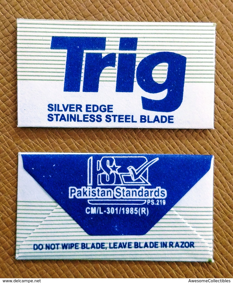 TRIG Silver Edge - Treet Double Edge Blade - Razor Blade In Wrapper - Made In Pakistan - Razor Blades