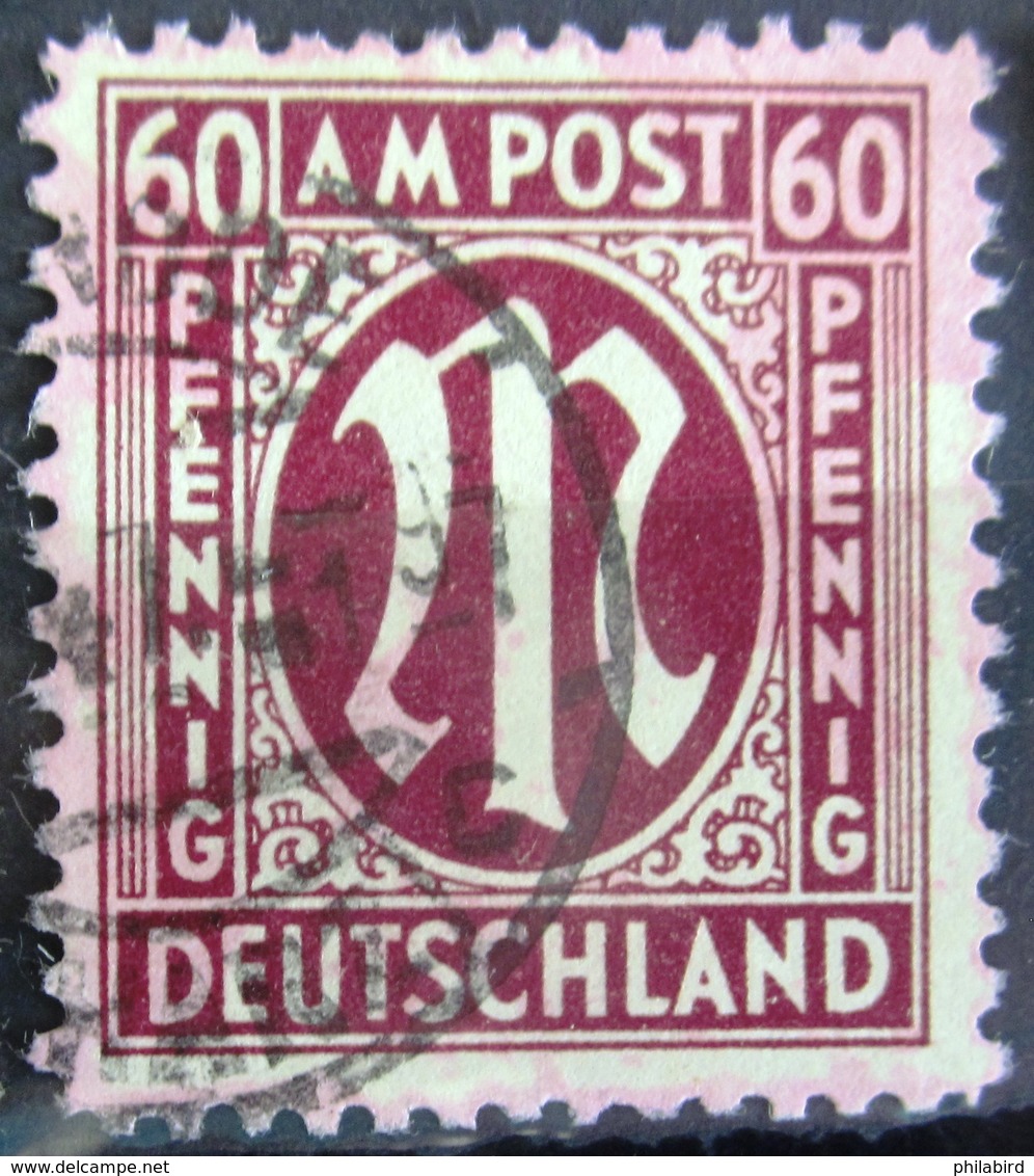 ALLEMAGNE    Zone Anglo-Américaine            N° 18                 OBLITERE - Used