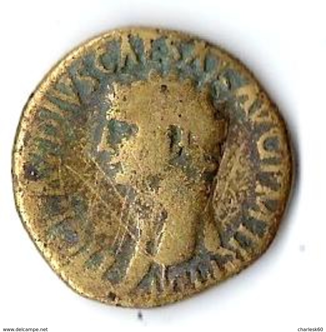 Monnaie Romaine Claude Dupondius 41/54 Bronze Environ 15 Grammes - Les Julio-Claudiens (-27 à 69)