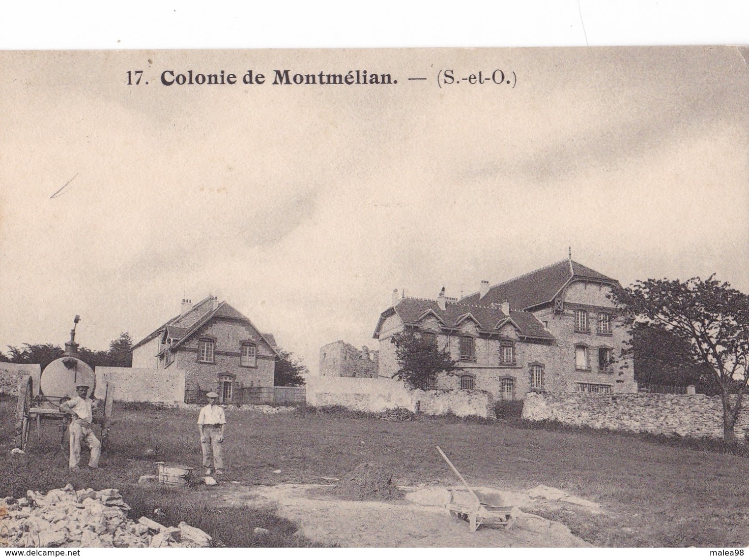 SAINT   - WITZ ,,,,,,, COLONIE DE MONTMELIAN ,,,,,  Carte Ecrite En 1923 ,,,,, TBE - Saint-Witz