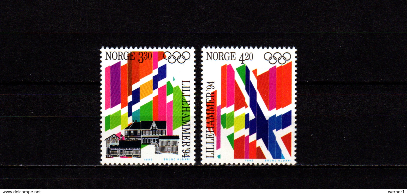 Norway 1992 Olympic Games Lillehammer Set Of 2 MNH - Winter 1994: Lillehammer