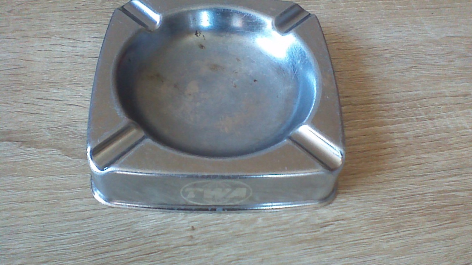 Cendrier Compagnie Aérienne TWA En Aluminium IMFA AVIANO MADE IN ITALY - Ashtrays