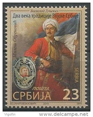 SRB 2015-27 2CENTURY TRADITION SERB ARMY, SERBIA, 1 X 1v, MNH - Militaria