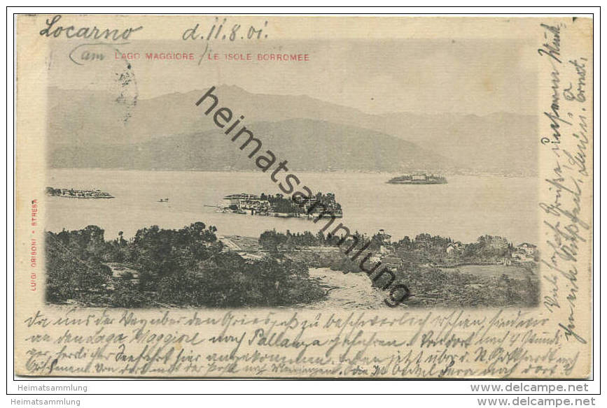 Lago Maggiore - Le Isole Borromee - Edizione Luigi Grisoni Stresa Gel 1901 - Altri & Non Classificati