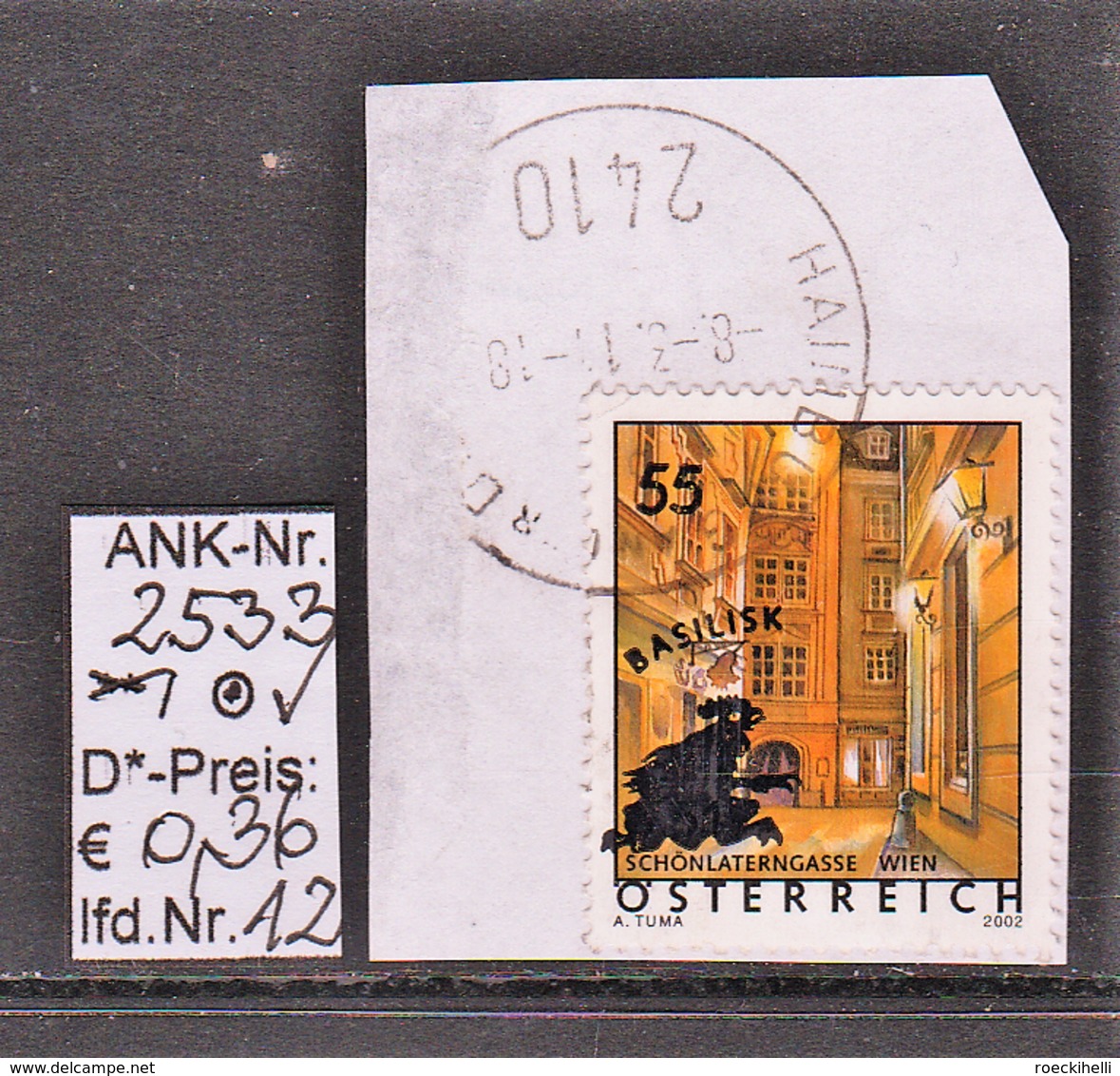 13.10.2004-Überdruck "Ferienland Österreich-Basilisk" - o gestempelt - s. Scan (2533o 01-02,04,06-07,09-12)