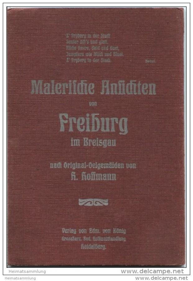 Freiburg Im Breisgau - Malerische Ansichten Nach Original-Oelgemälden Von H. Hoffmann - 12 Bilder - Altri & Non Classificati