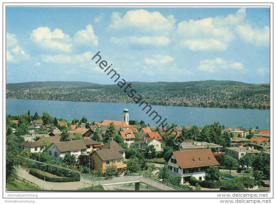 Thalwil Mit Zürichsee - AK Grossformat - Verlag Rud. Suter Oberrieden - Oberrieden