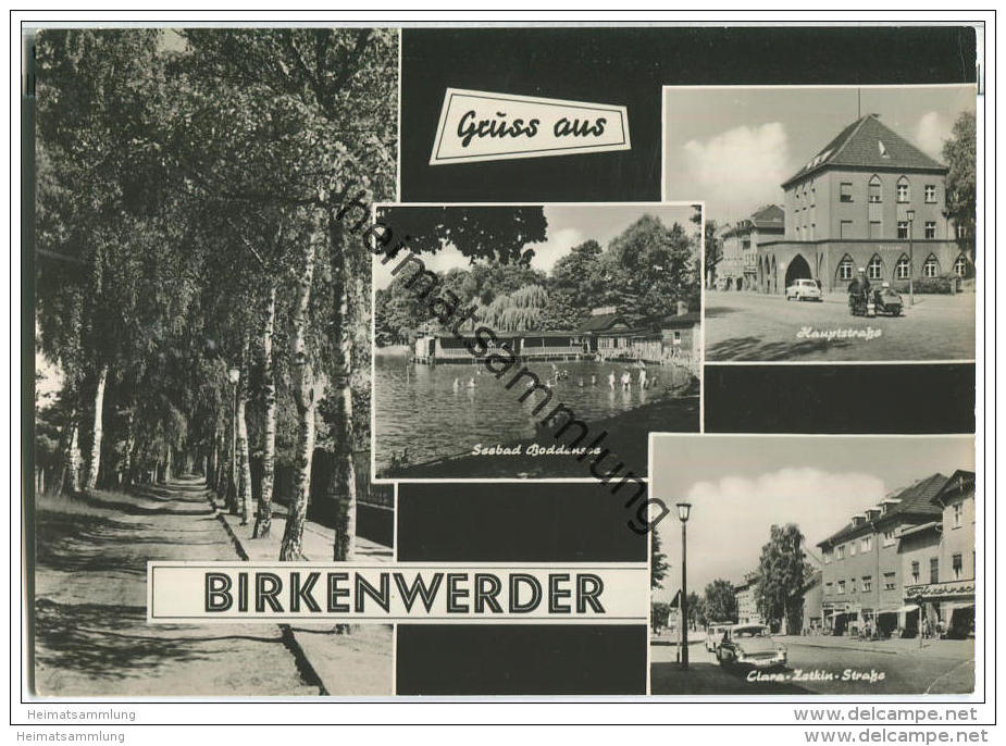 Birkenwerder - Hauptstrasse - Clara-Zetkin-Straße - Foto-AK - Birkenwerder