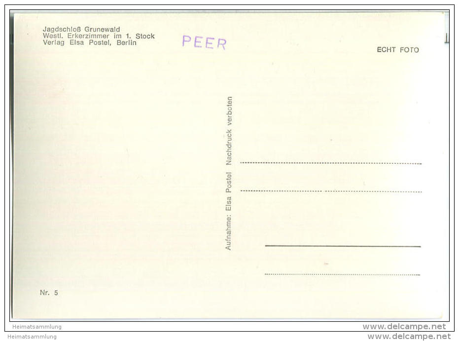 Berlin Grunewald - Jagdschloss - Westl. Erkerzimmer Im 1. Stock - Grunewald