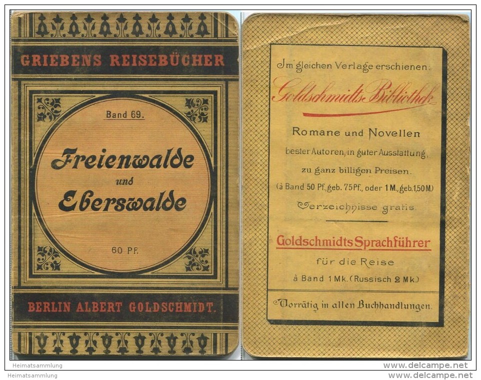 Freienwalde Und Eberswalde - 9. Auflage 1901 - 52 Seiten - Mit Zwei Karten - Brandeburgo