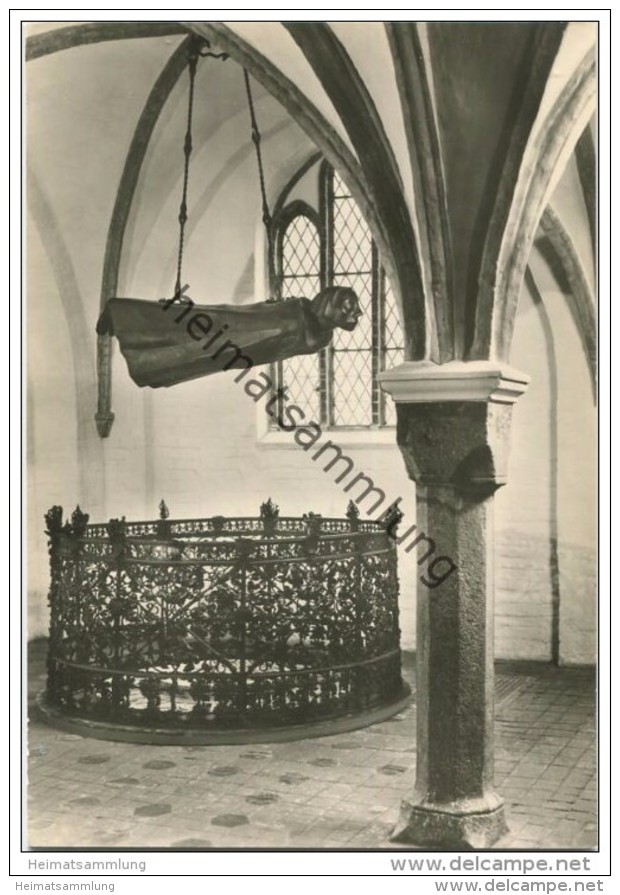 Der Dom Zu Güstrow - Die Schwebende Ernst Barlach - Foto-AK Grossformat - Verlag H. C. Schmiedicke (VOB) Leipzig - Guestrow