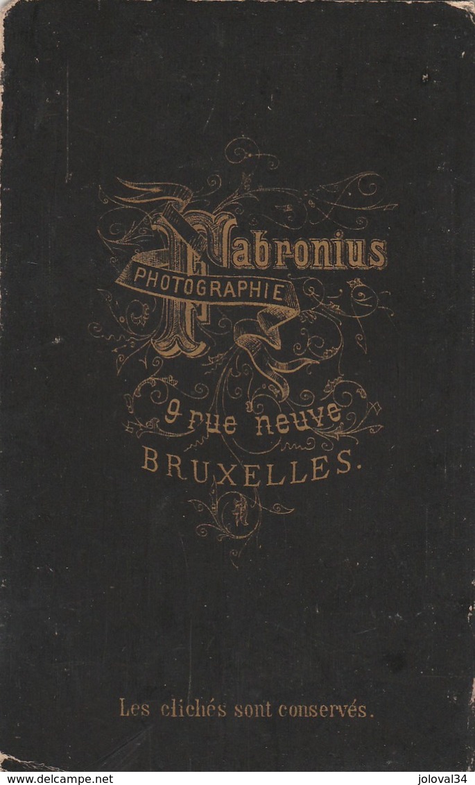 Photo Carte De Visite N° 10 - Fabronius Bruxelles - Femme En Médaillon - Anciennes (Av. 1900)