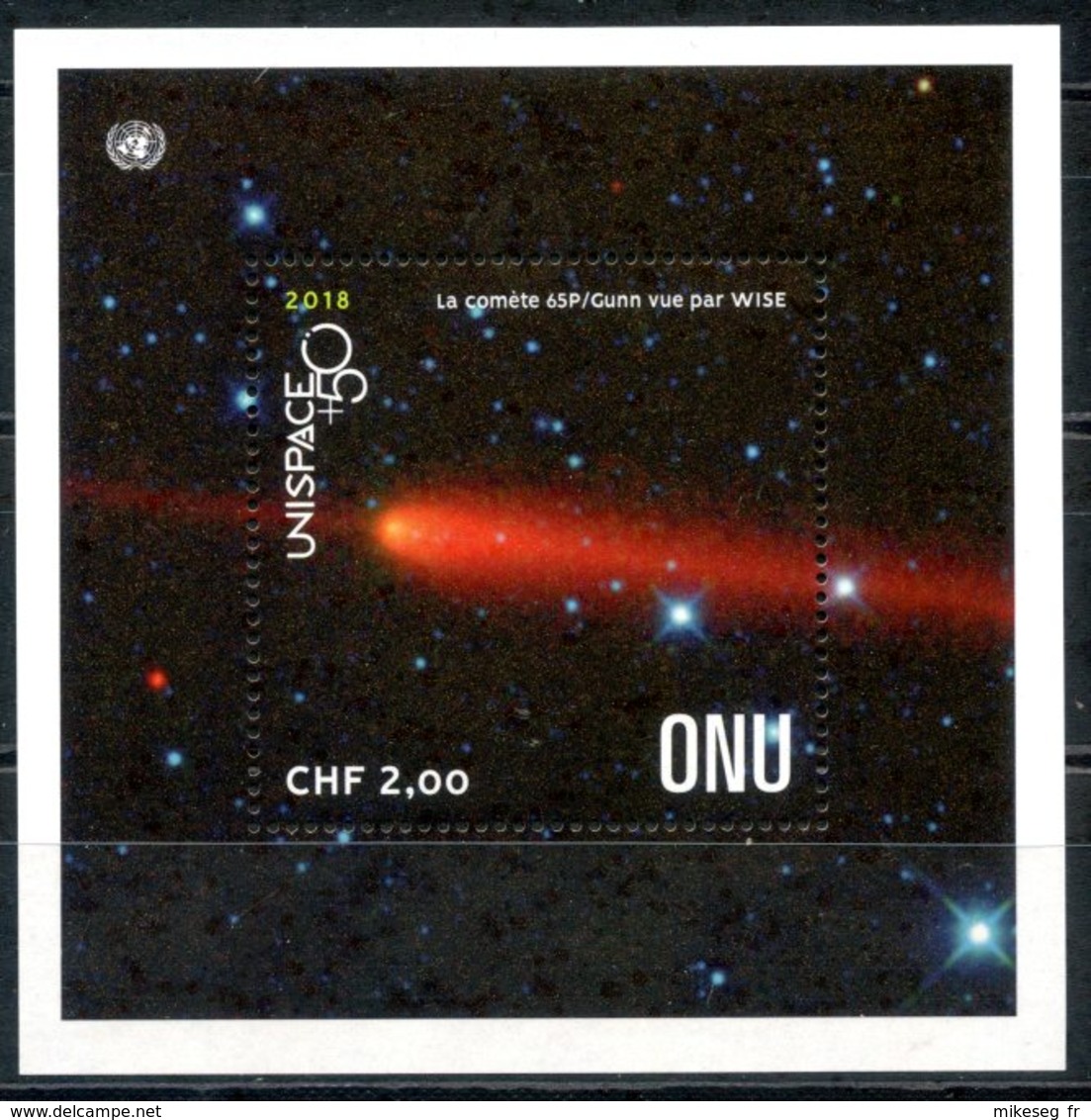 ONU Genève 2018 - UNISPACE+50 - Espace Space Weltraum - Feuillet ** - Blocs-feuillets