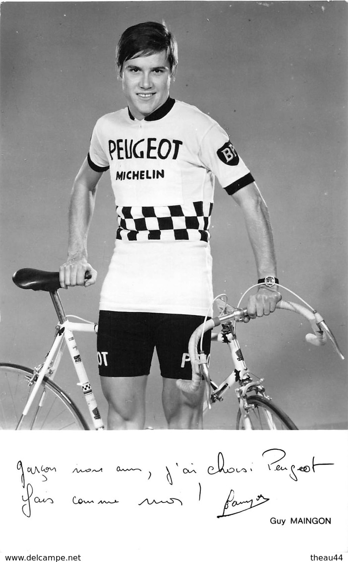 Le Coureur Cycliste " Guy MAINGON " De L'Equipe  PEUGEOT Né à BLAINVILLE-sur-MER En 1948 - Blainville Sur Mer