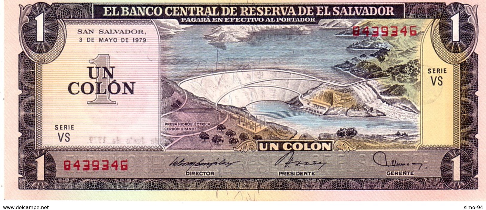 El Salvador P.125 1 Colon 1979   Unc - El Salvador