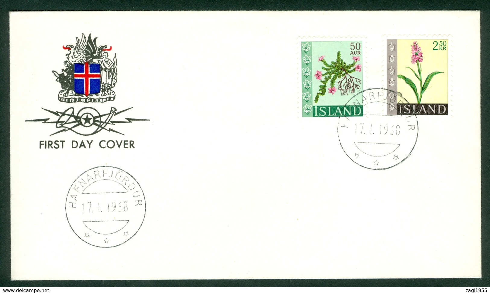 Iceland 1968 FDC Flora - Cartas & Documentos