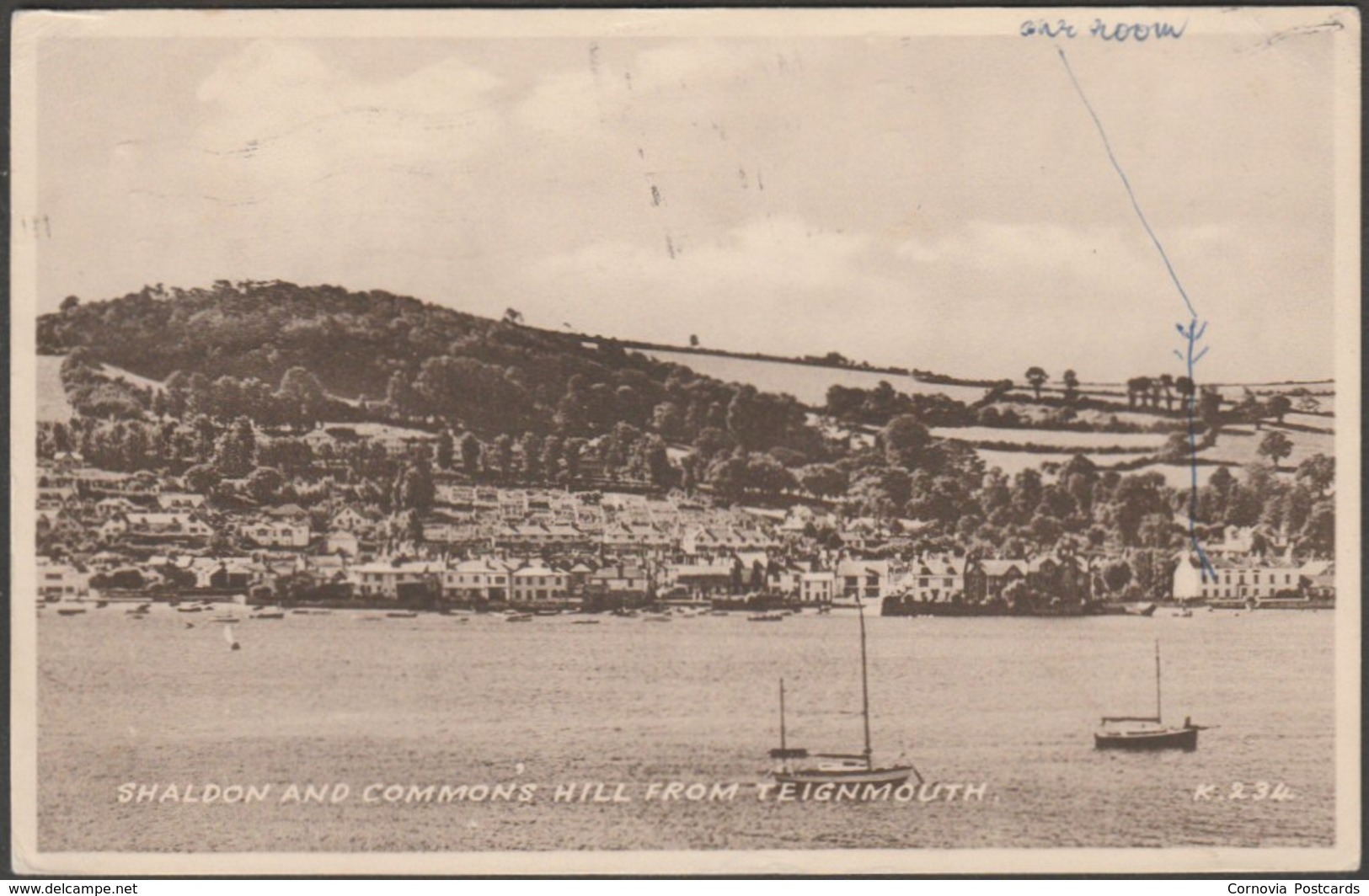 Shaldon And Commons Hill From Teignmouth, Devon, 1951 - Valentine's Postcard - Other & Unclassified