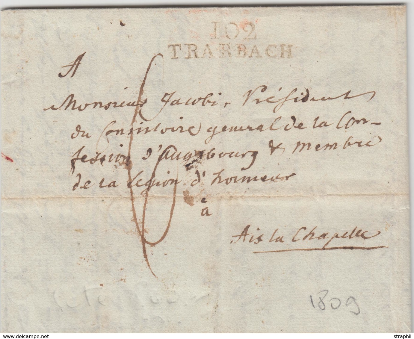 LAC 102 TRARBACH (Rge) - 1809 - Pr Aix La Chapelle - TB - 1801-1848: Precursors XIX