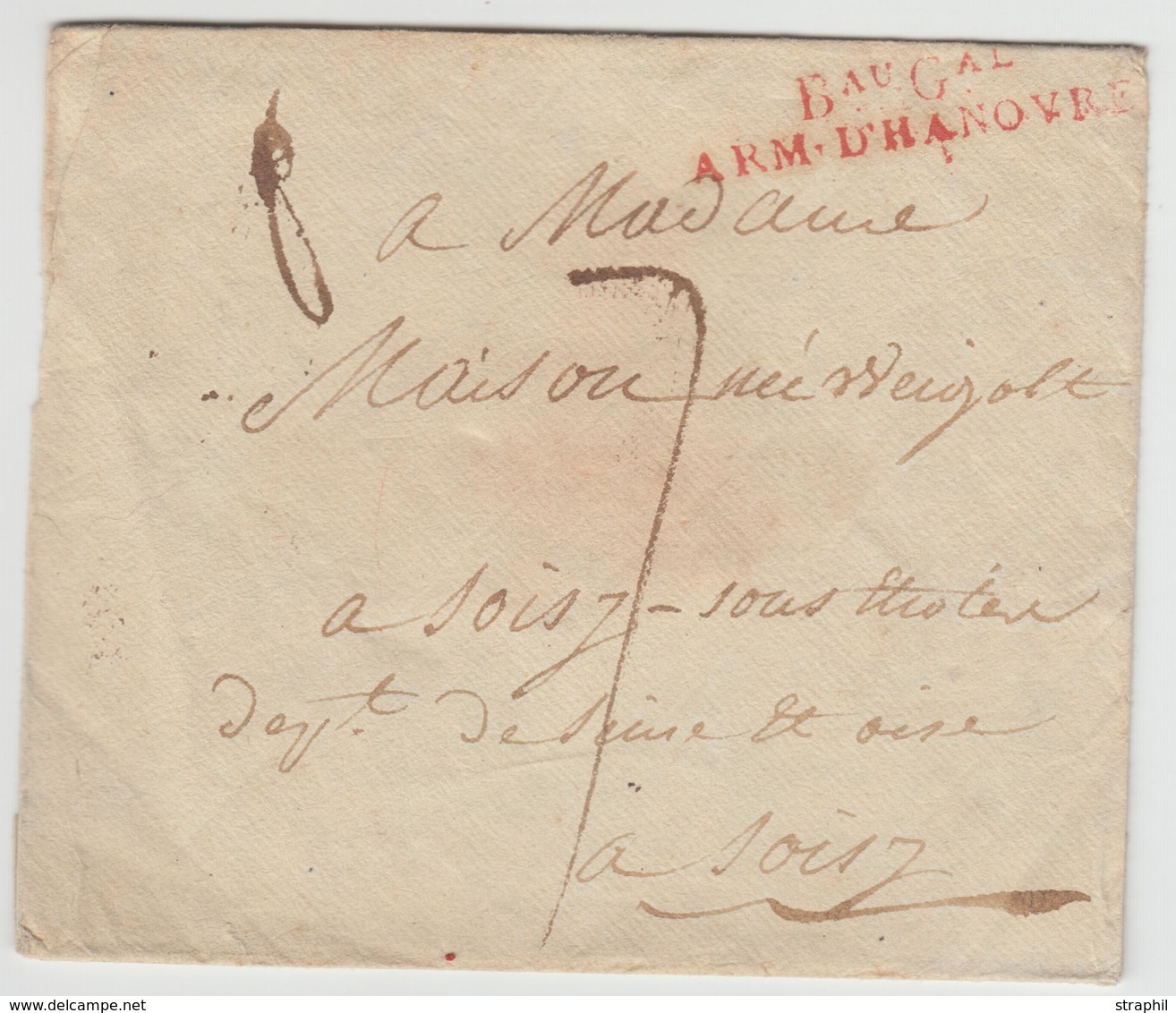 LSC BAU GAL ARM. D'HANOVRE - Rge - Sans Date - TB - 1801-1848: Précurseurs XIX