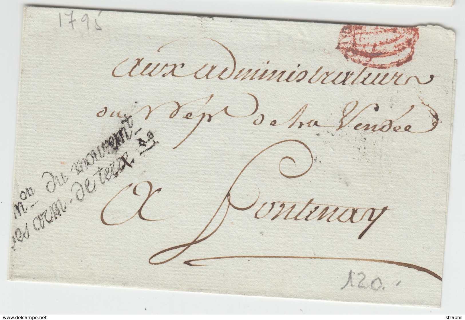 LSC Comon Du Mouvemt Des Arm De Terre - 1795 - Pr Fontenay - TB - 1801-1848: Précurseurs XIX