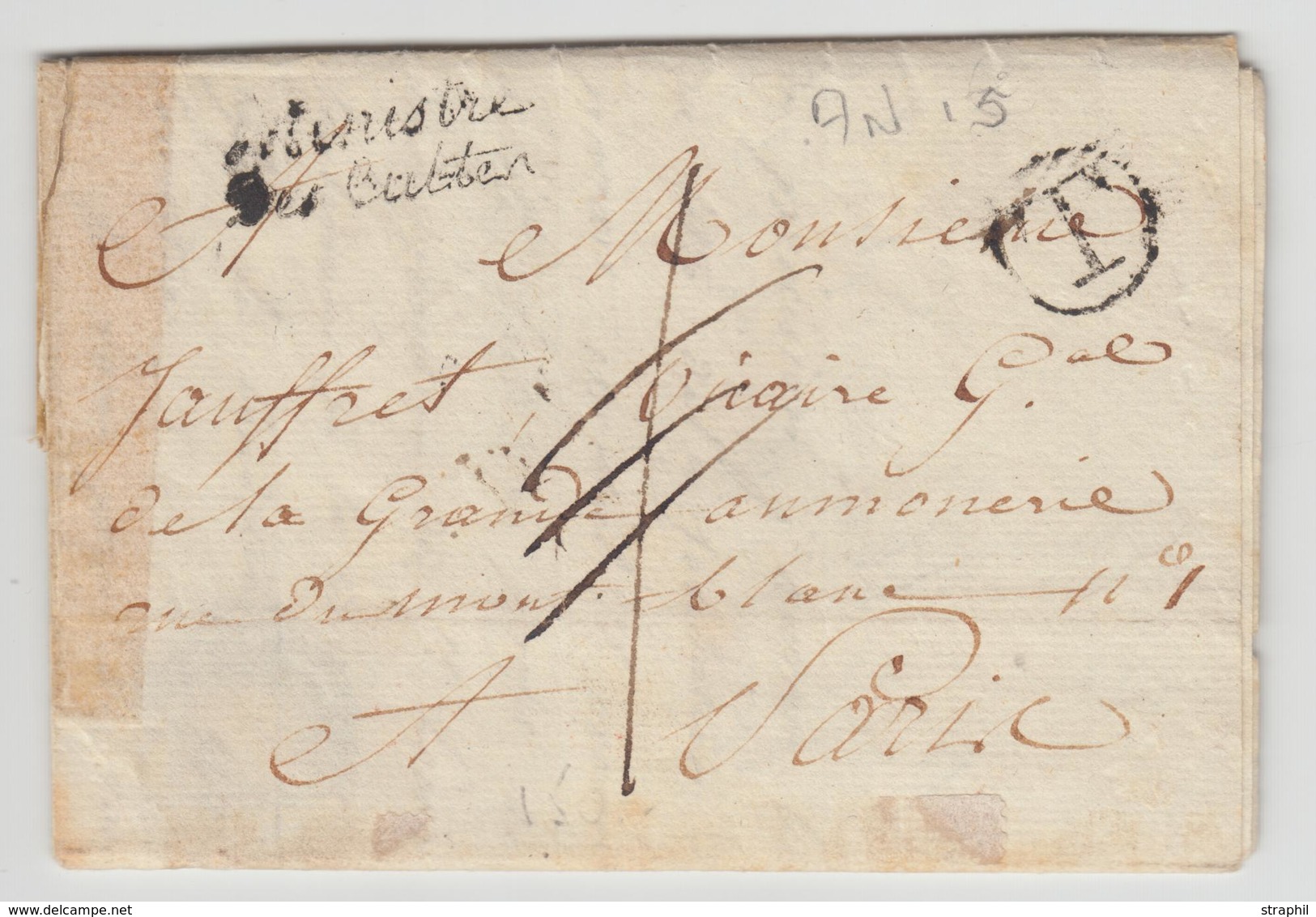 LAC Ministre Des Cultes - An 13 - Marque "T" (cerclé) - Au Verso Cachet "Jour Complte An 13 (4) - B/TB - 1801-1848: Precursors XIX