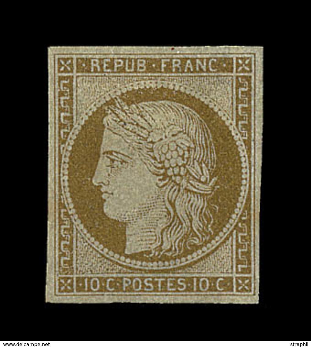 * N°1a - Bistre Brun - Signé Calves - TB - 1849-1850 Ceres