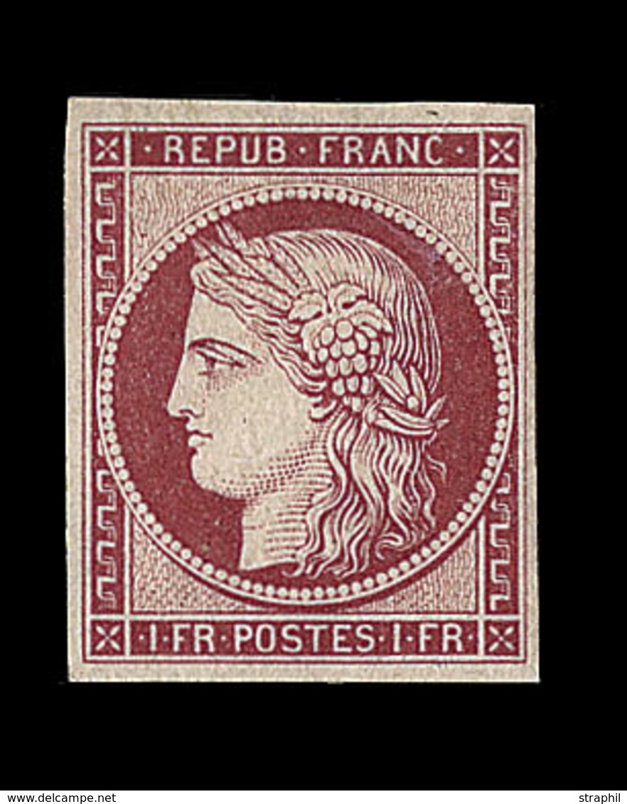 * N°6f - 1F Carmin - Réimpression - TB - 1849-1850 Ceres