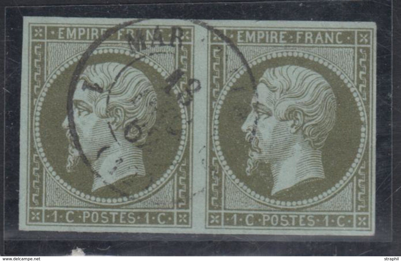 O N°11 - Paire - Obl. Càd Léger - TB - 1853-1860 Napoléon III.