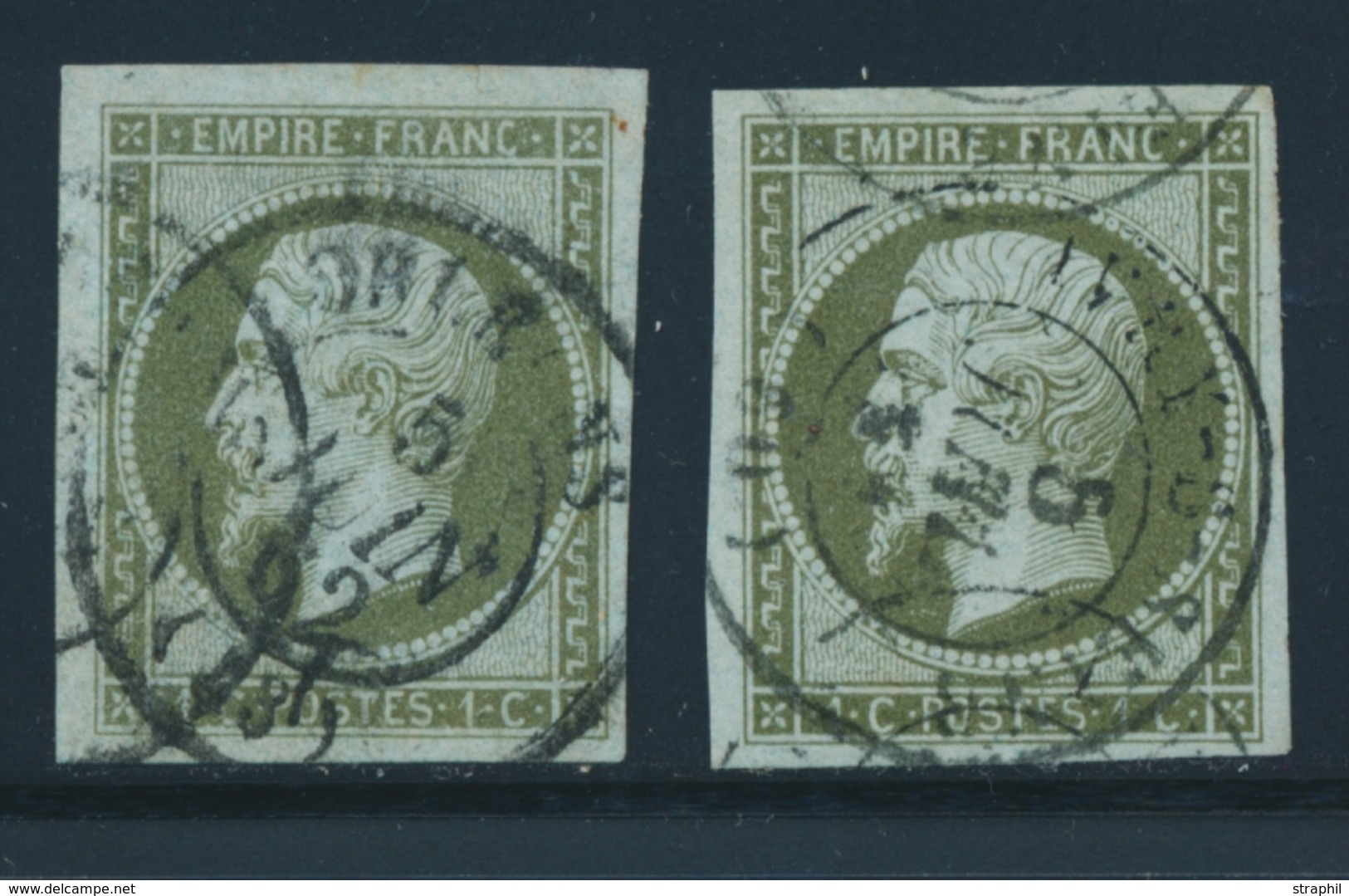 O N°11 X 2 Ex - TB - 1853-1860 Napoleon III