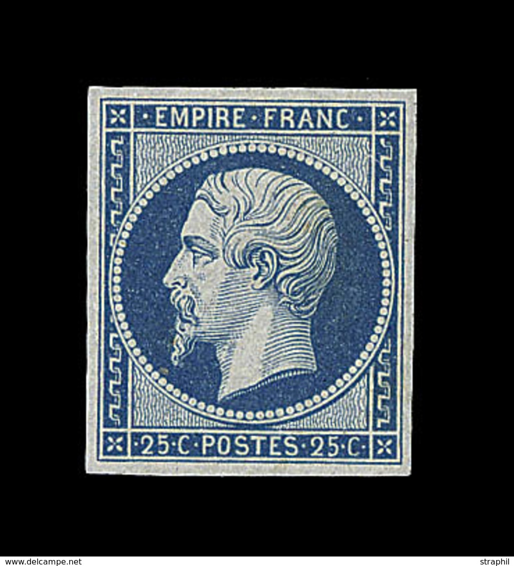 ** N°15 - 25c Bleu - Signé JF Brun - TB - 1853-1860 Napoleon III