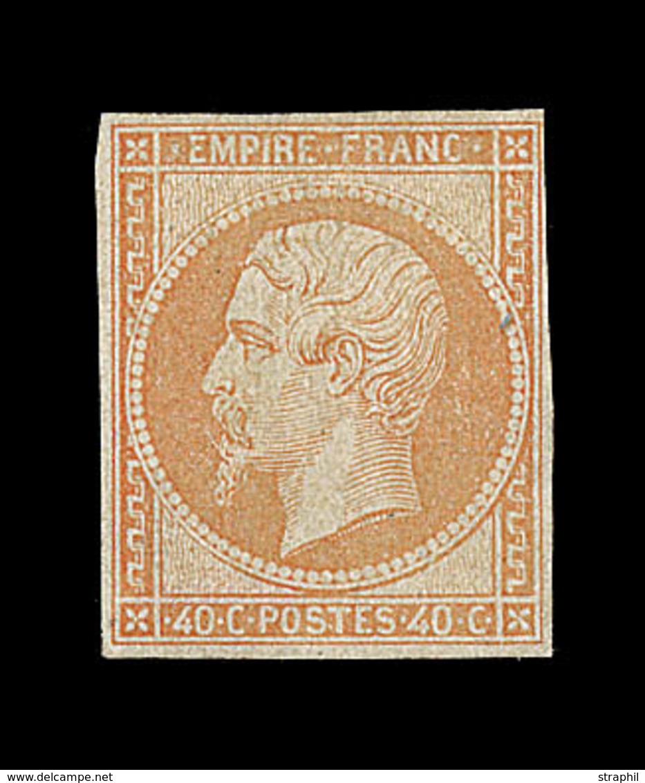 * N°16 - 40c Orange - Signé Thiaude - TB - 1853-1860 Napoléon III.