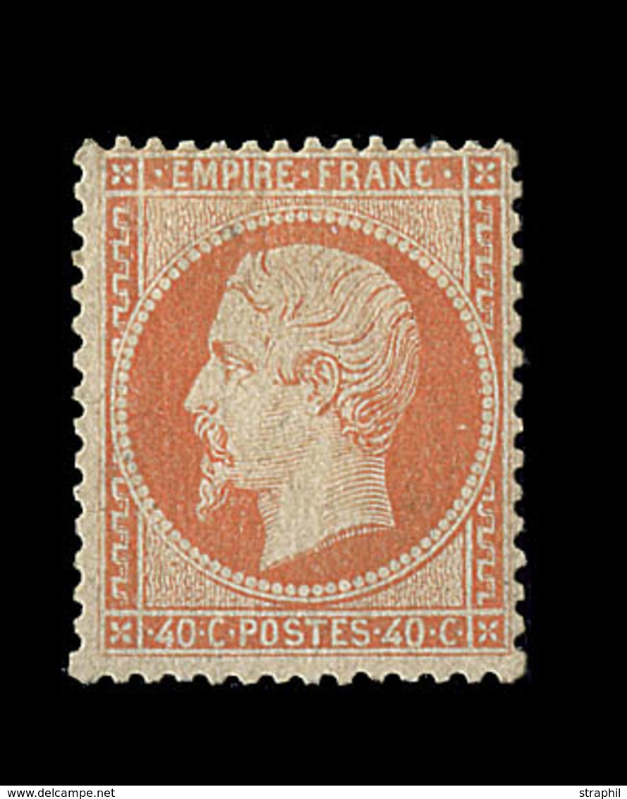 * N°23 - 40c Orange - Signé Pasquet - TB - 1862 Napoléon III