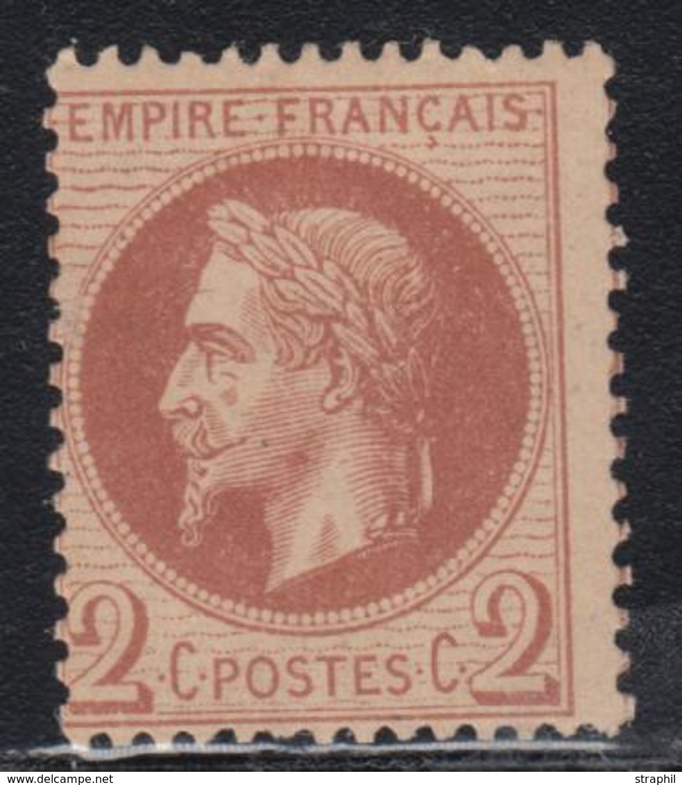 * N°26A - Signé Calves - TB - 1863-1870 Napoleon III With Laurels