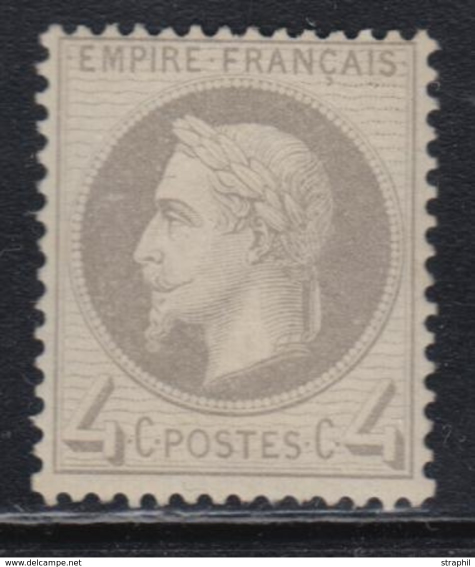 (**) N°27A - 4c Gris - TB - 1863-1870 Napoleon III With Laurels