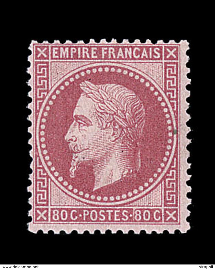 * N°32 - 80c Rose - Comme ** - Signé Calves - TB - 1863-1870 Napoléon III Lauré