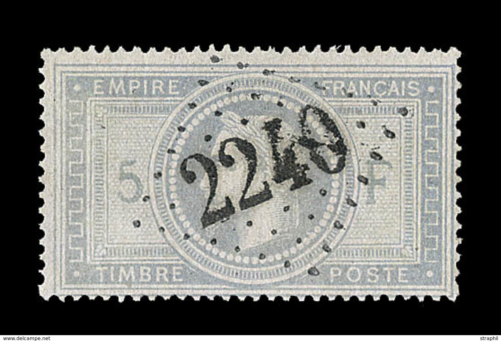 O N°33 - Obl GC 2240 - Signé Baudot/Behr - TB - 1863-1870 Napoléon III. Laure