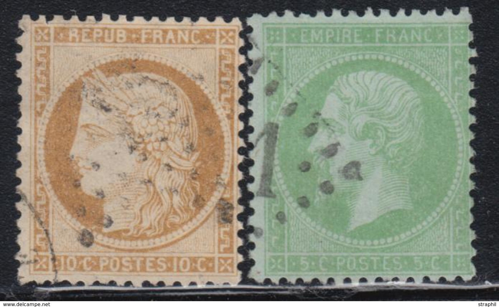 O N°35/36 - TB - 1863-1870 Napoleon III With Laurels