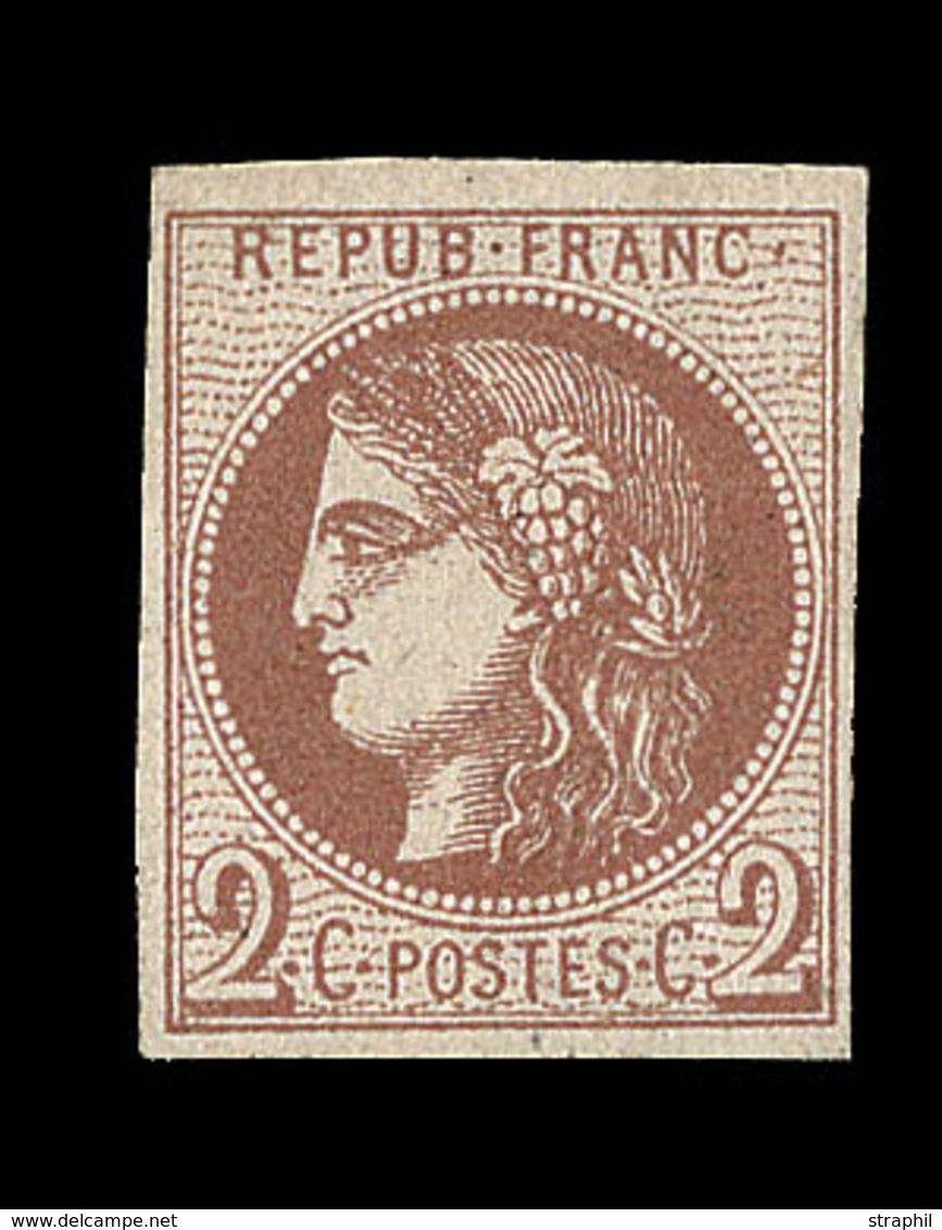 * N°40B - Report 2 - Signé Calves - TB - 1870 Bordeaux Printing