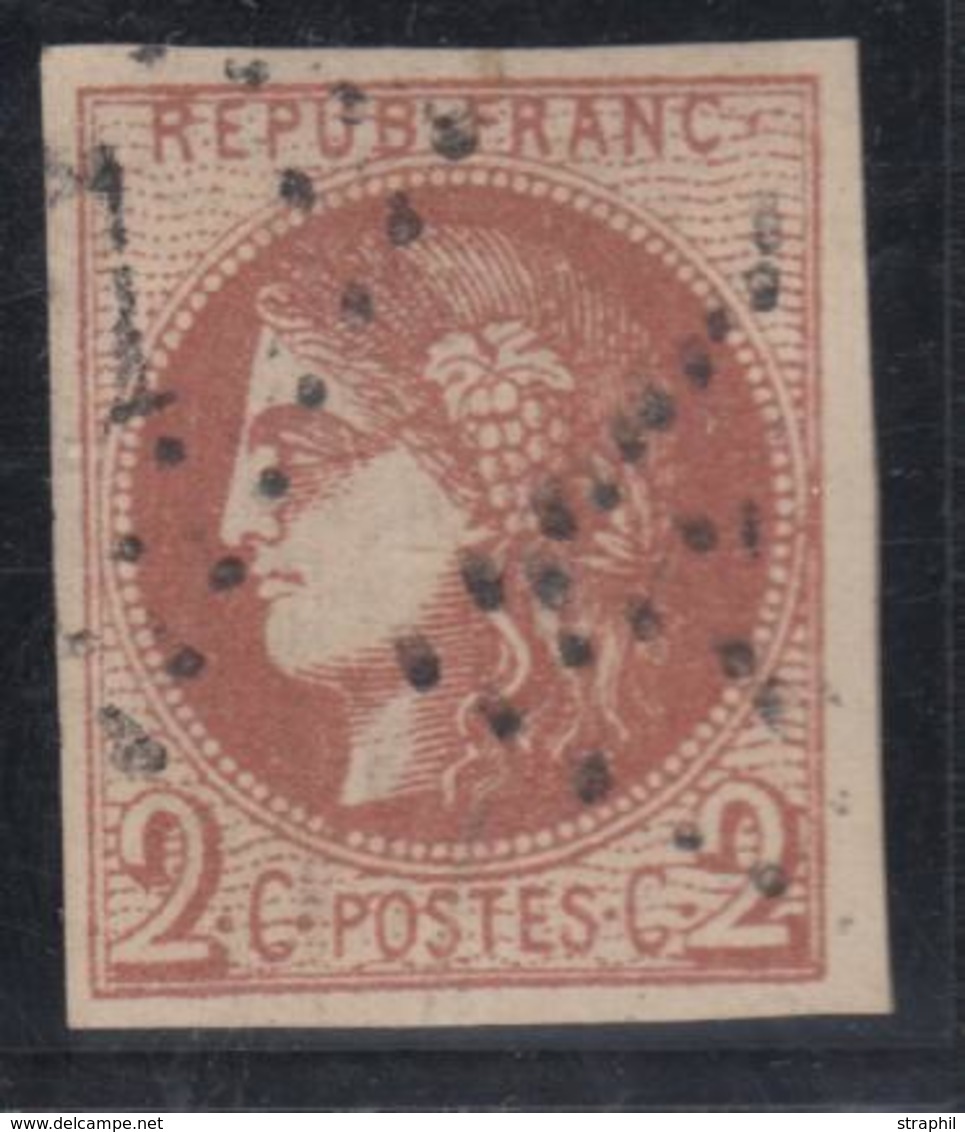 O N°40B - Obl. Légère - TB - 1870 Ausgabe Bordeaux