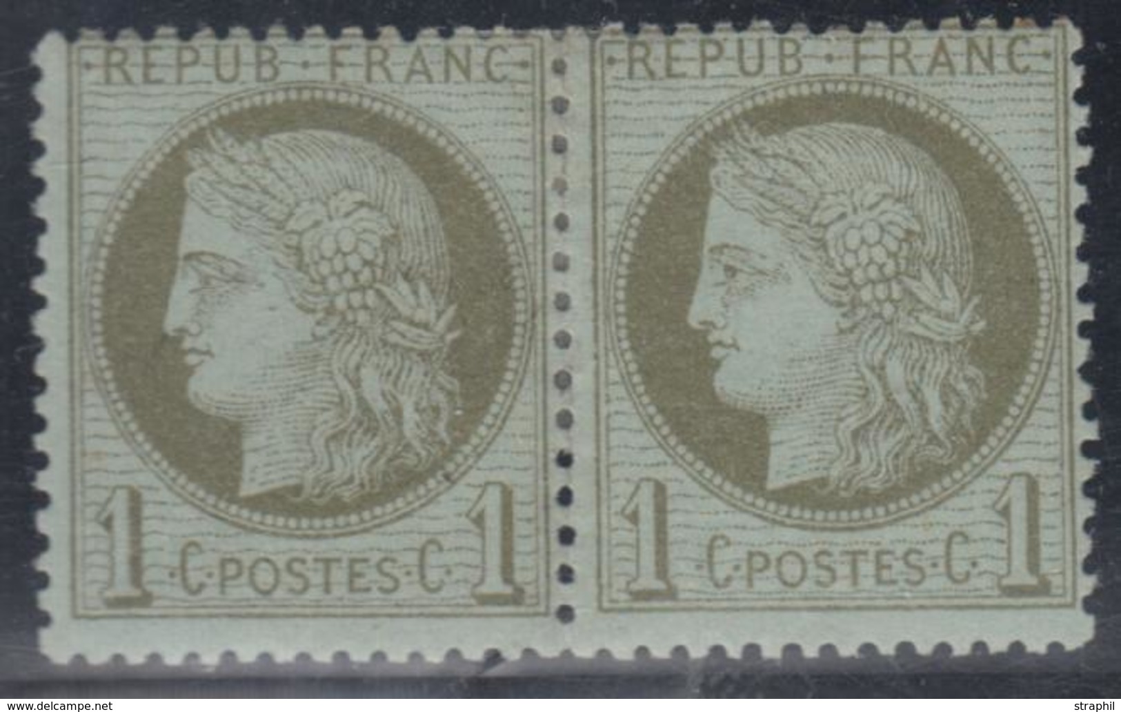 * N°50 - Paire - TB - 1871-1875 Cérès