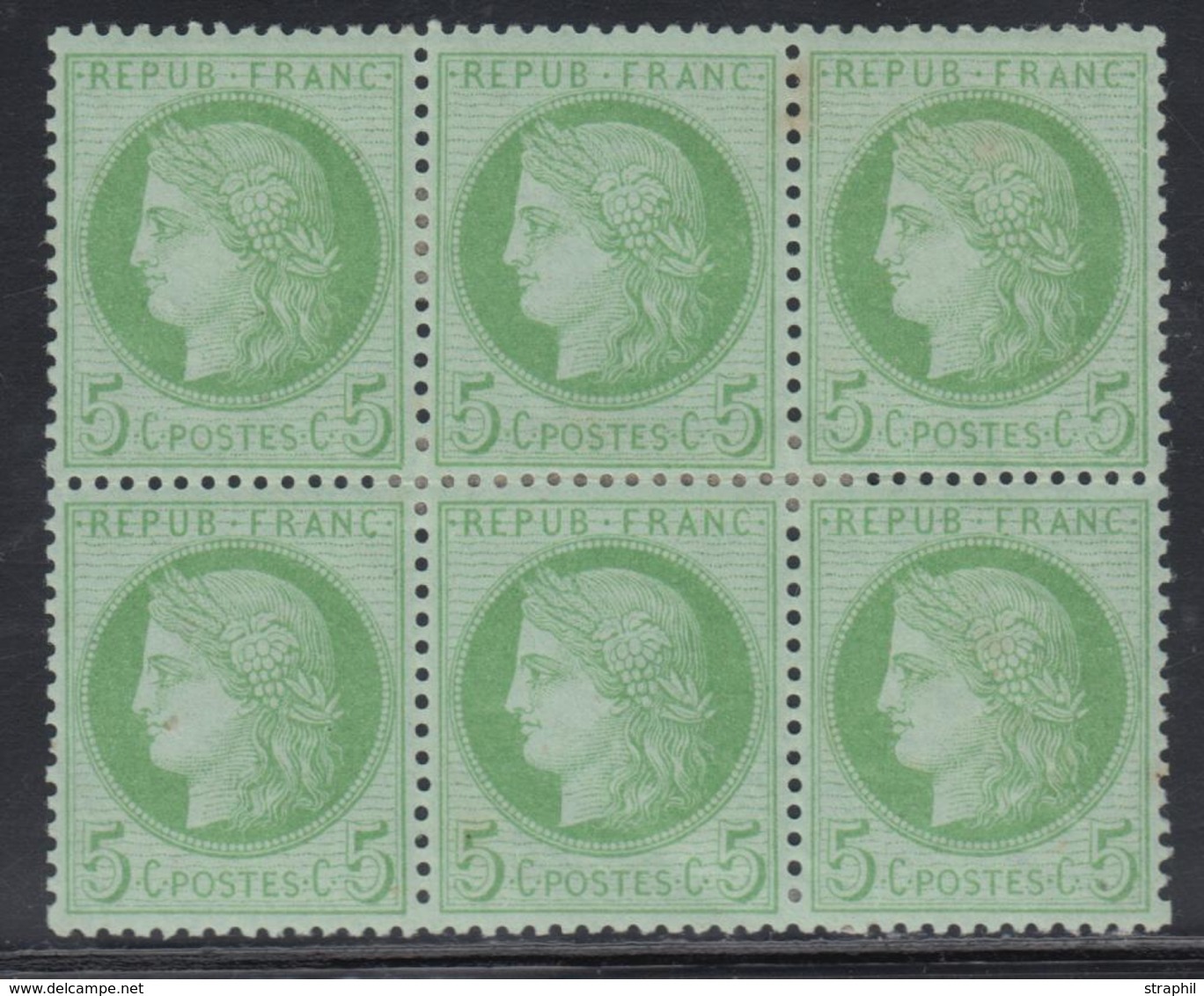 * N°53 - Bloc De 6 - TB - 1871-1875 Ceres