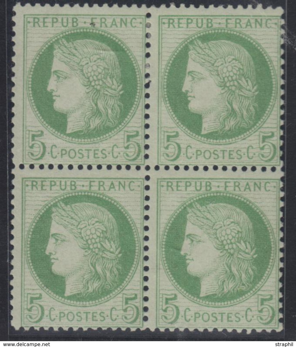 **/* N°53 - Bloc De 4 - 2 Ex ** - Signé JF Brun - TB - 1871-1875 Ceres