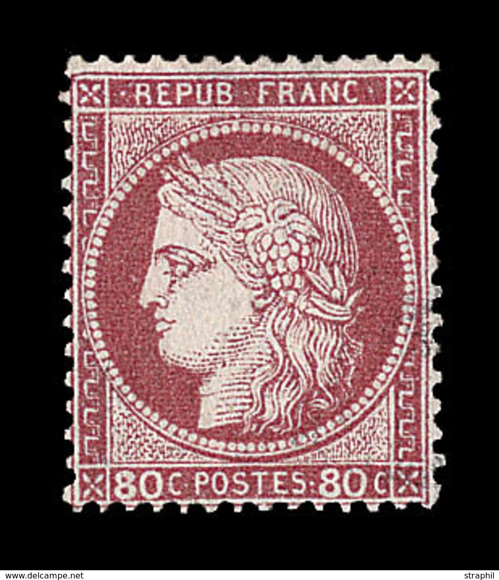 * N°57b - 80c Rose - Signé Roumet - Carmin Vif - TB - 1871-1875 Cérès