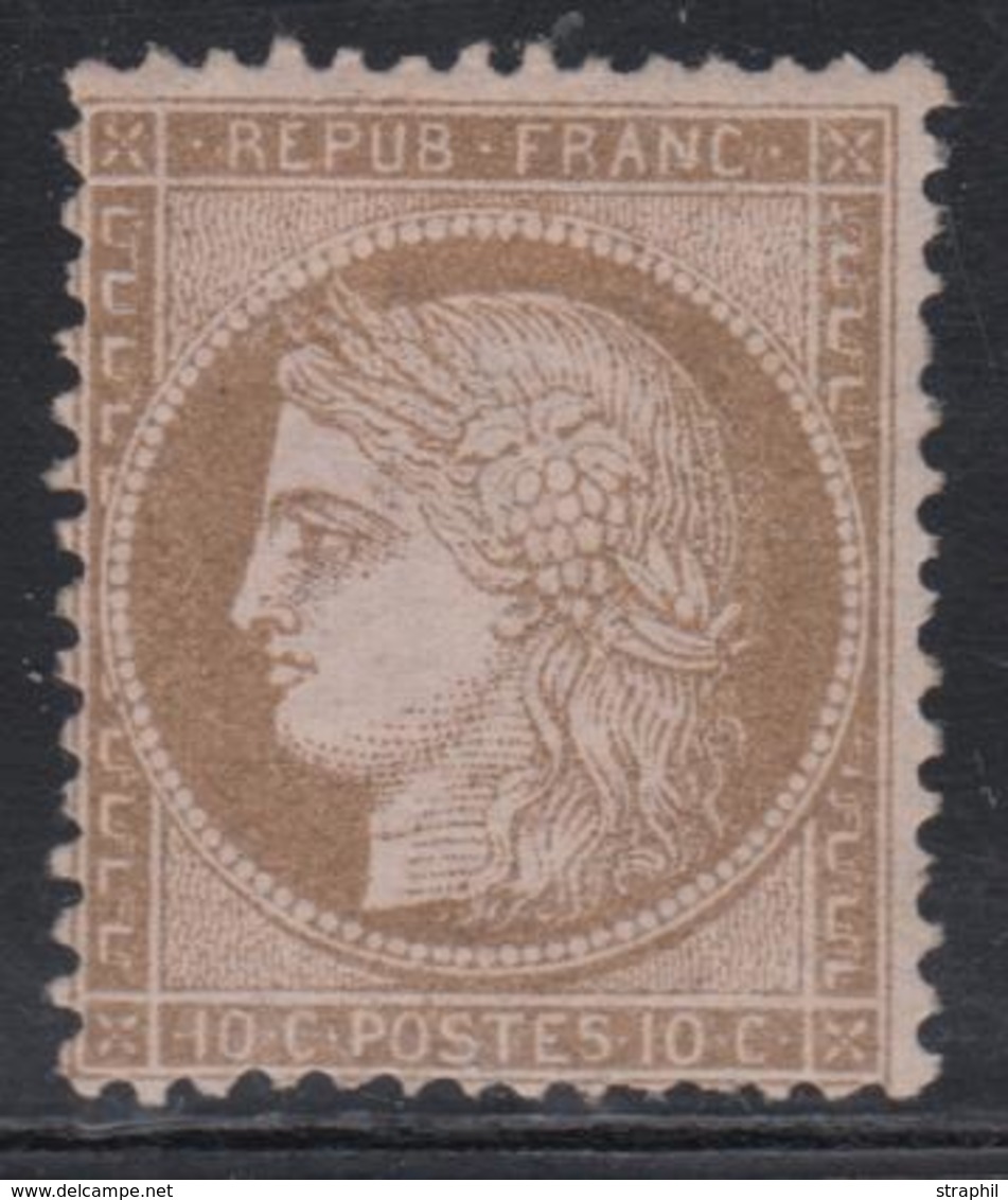 * N°58 - 10c Brun S/rose - TB - 1871-1875 Cérès